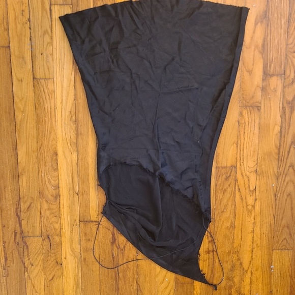 Are You Am I Ninfa 100% silk black silk slip mini dress - Picture 7 of 8